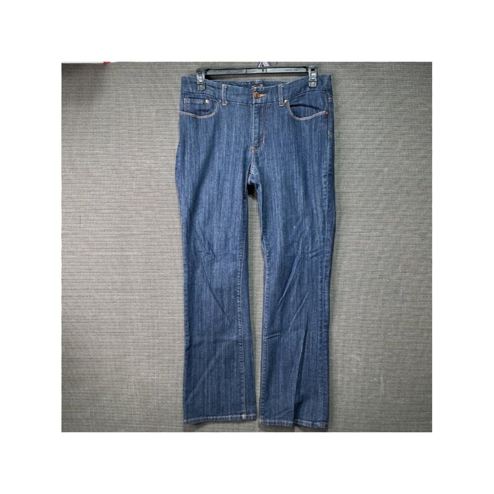 Seven7 Women's Bootcut Jeans Size 10 Dark Wash Denim Classic Fit Stretch
